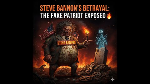 STEVE BANNON'S BETRAYAL: The Fake Patriot Exposed 🔥