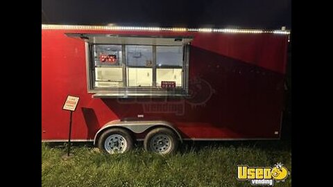 2021 8' x 16' Kitchen Food Concession Trailer with Pro-Fire System for Sale in Kentucky!