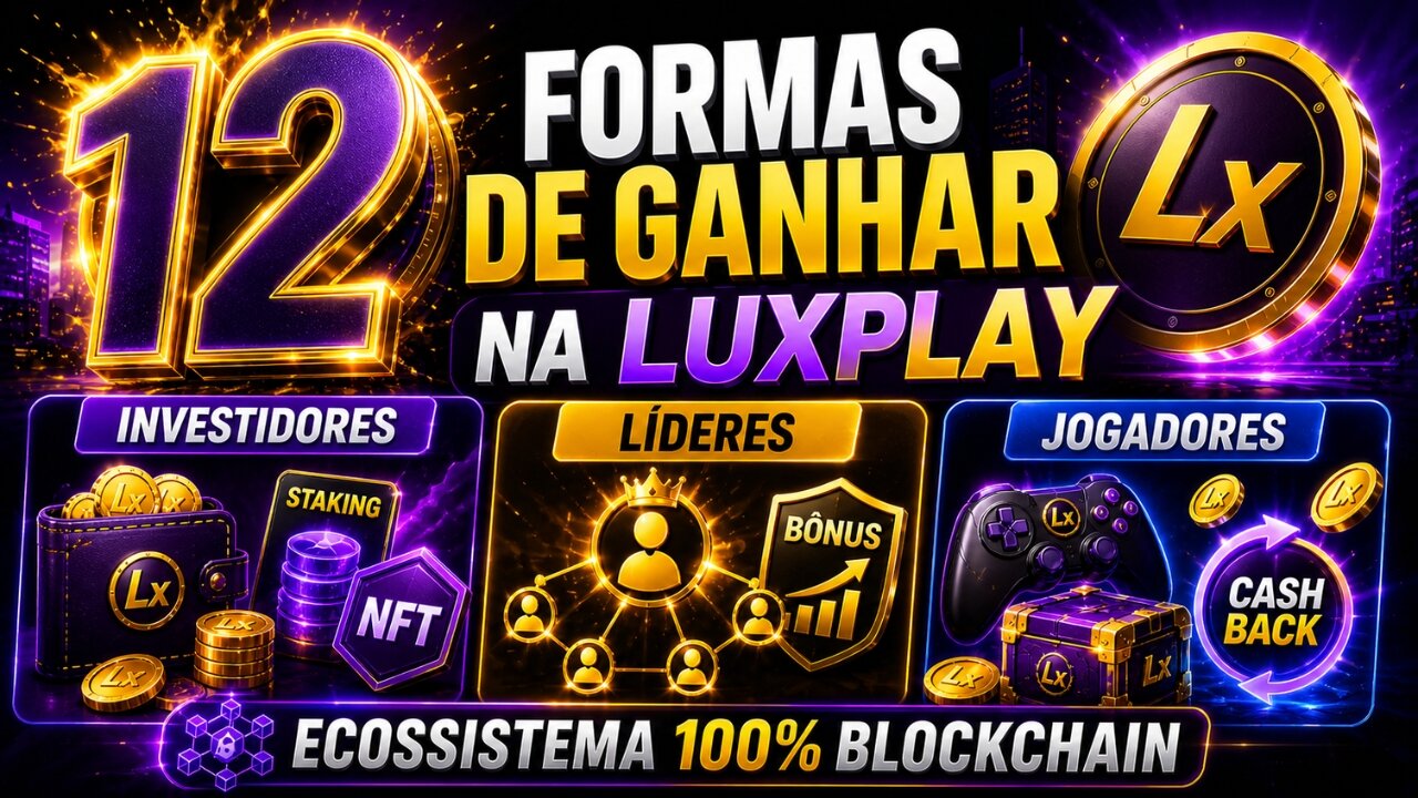 12 Formas de Ganhar no Ecossistema LuxPlay: Investidores, Líderes e Jogadores Pt.17