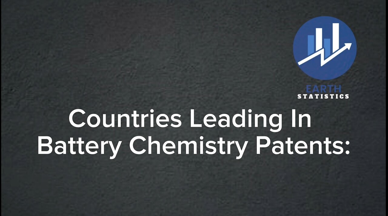 Countries Leading In Battery Chemistry Patents...