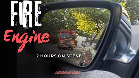 2 Hours Fire Truck Scene Sounds | Emergency Response Ambience