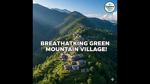 Nepal ka Khoobsurat Green Mountain Village | Drone Footage | Explore Vibes Official