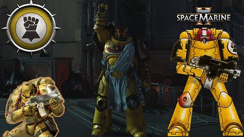 Space Marine 2 40K Imperial Fist fighting for DORN