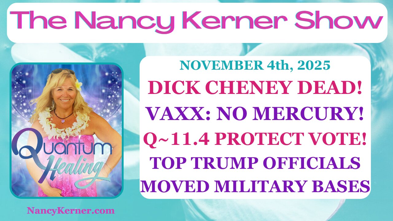 Dick Cheney Dead! Vaxx: NO Mercury! Q ~ 11.4 Protect Vote! Top Trump Admin Moved to Military Bases