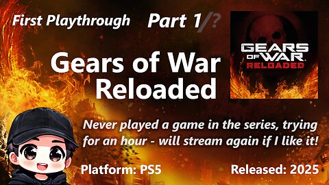 Trying Gears of War Reloaded (PS5) for 1 hour - never played a Gears title before now!