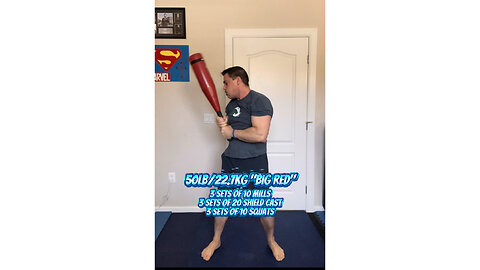 Heavy Club Training - 50lbs/22.7kg • 120 total reps