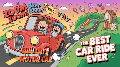 🚗✨ Abbu Laye Motor Car – Urdu Hindi Kids Poem | Funny & Sweet Car Ride with Dad! ✨🎉
