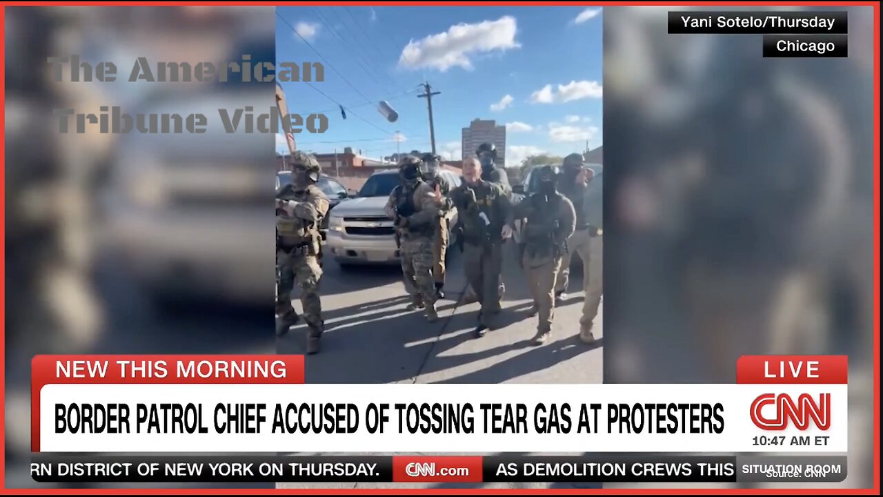 WATCH: Border Patrol Chief Hurls Tear Gas at Protesters after Being Hit with a Protester-Thrown Rock