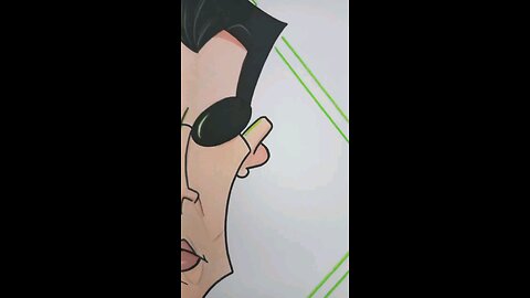 NEO! The Matrix Cartoon Caricature Drawing 😊