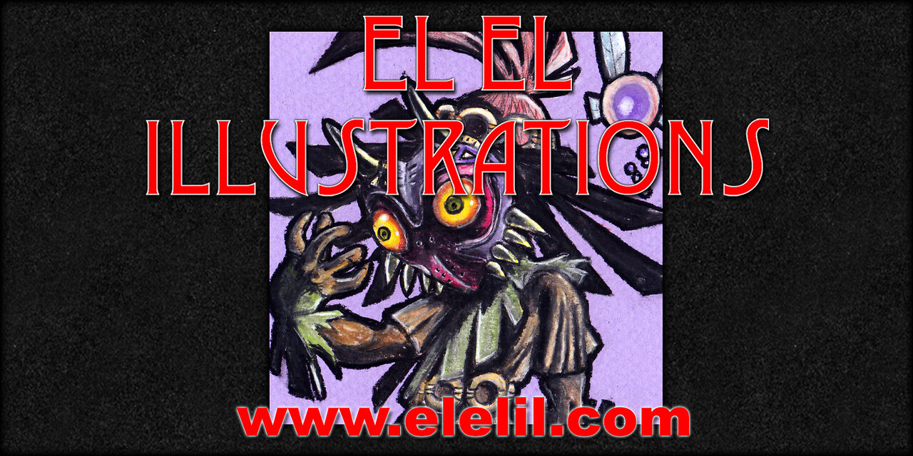 Drawing Skull Kid from Majora's Mask in Pastel