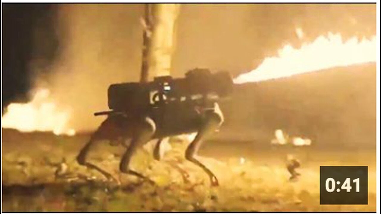 "US Launches Sale of 30ft Fire-Shooting Flamethrowing Robot Dog"