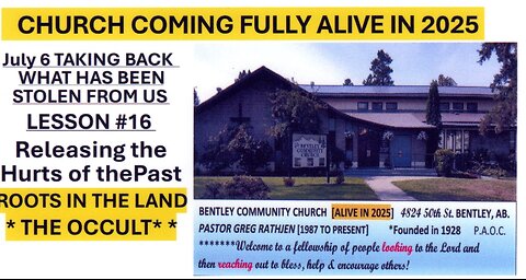 Possess the Land # 16 The root of Occult