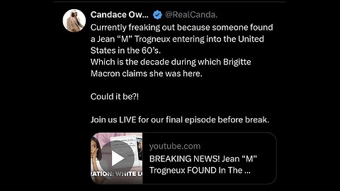 Candace ~ Jean “M” Trogneux FOUND In The United States In The 60’s.