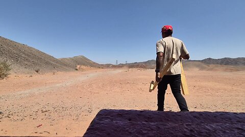 setting up for a day at the range