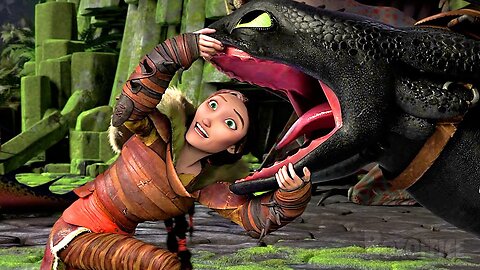 Toothless plays with the Queen of Dragons _ How to Train Your Dragon 2