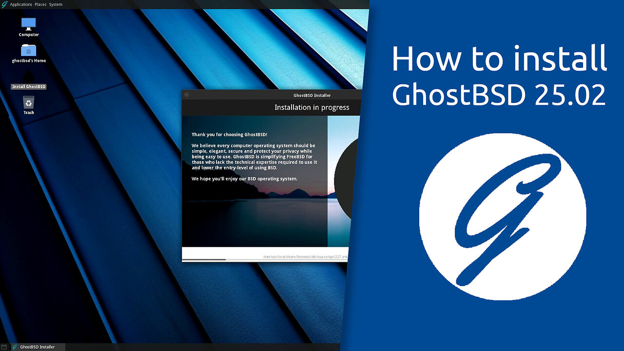 How to install GhostBSD 25.02