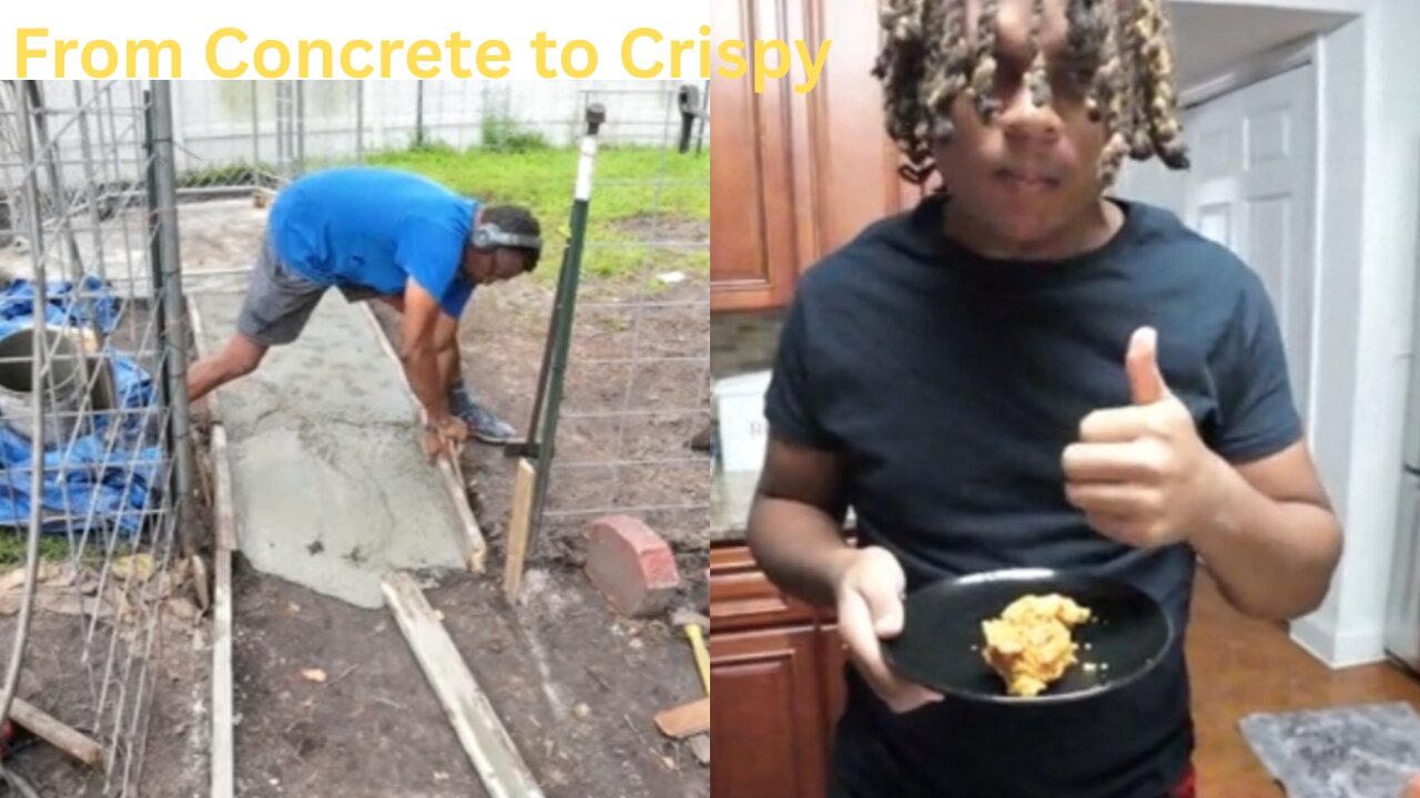 Pouring Concrete & Frying Chicken: Dog Kennel Build + Extra Crispy Fried Chicken Recipe