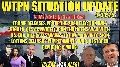 QFS activated, Trump has proof 2020 was stolen, Iran threats, Zelinsky w/NATO & more.
