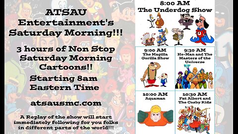 ATSAU Entertainment's Saturday Morning Aug 30 2025
