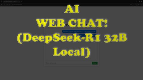Run GPT-4o Level AI FREE Locally: DeepSeek-R1 32B Web Chat on Fedora