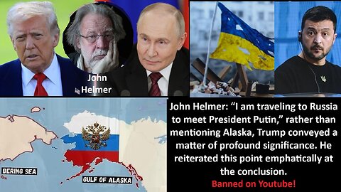John Helmer: “I am traveling to Russia to meet President Putin,” rather than mentioning Alaska, Trump conveyed a matter of profound significance. He reiterated this point emphatically at the conclusion. - Banned on YouTube.