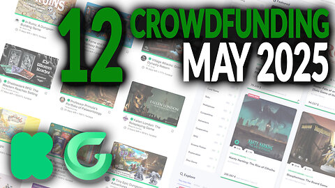 PROMISING PROJECTS - Kickstarter, Gamefound Overview in May! 🎲💸🎭