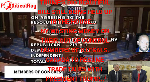 Trump's BBB gets through the Procedural Vote early this morning, still not finalized...