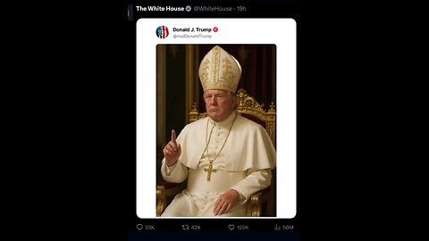 Warum gibt sich Trump als neuer Papst aus?