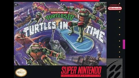 SNES Teenage Mutant Ninja Turtles 4 Turtles in Time