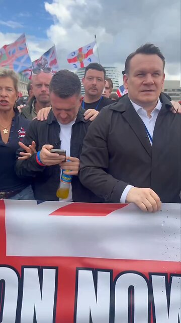 🚨 'HE'S STILL WITH US': KIRK MEMORIALIZED AT A MASSIVE LONDON RALLY