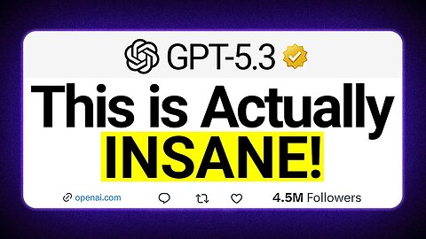 NEW ChatGPT 5.3 is INSANE!