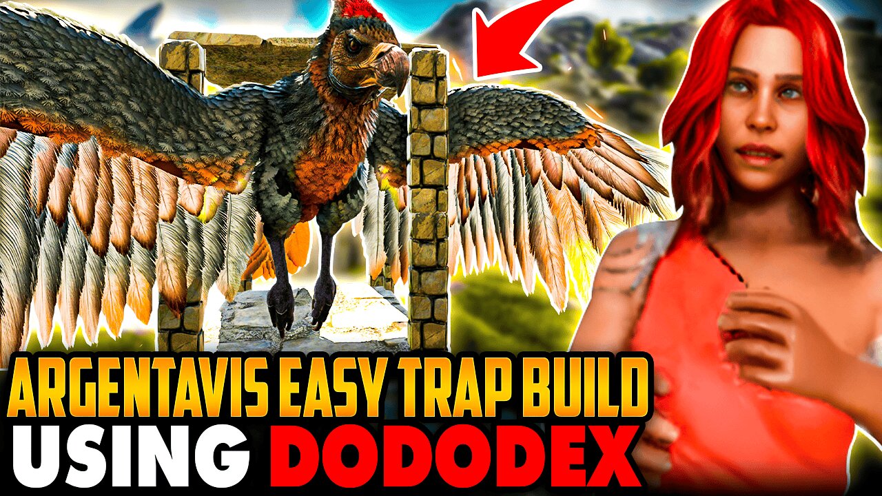 Taming Guide: Argentavis Easy Trap Build & Using Dododex | Ark ASA