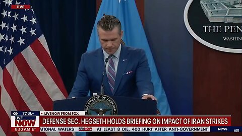 Sec of Defense Pete Hegseth went off on the Fake News for over their false reporting about Iran.