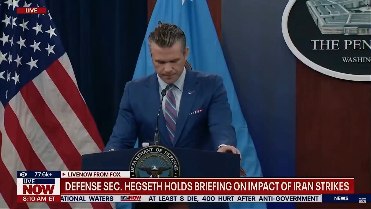 Sec of Defense Pete Hegseth went off on the Fake News for over their false reporting about Iran.