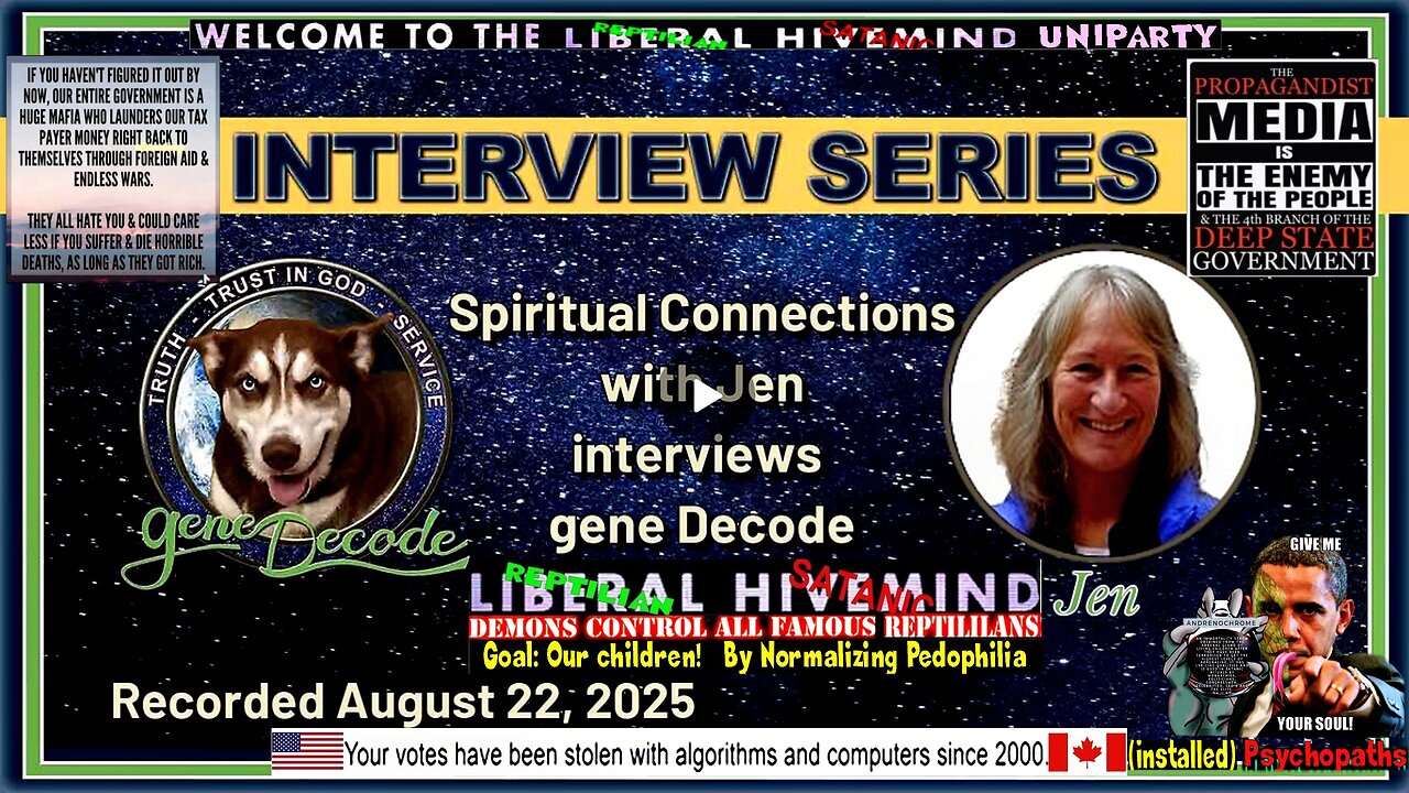 2025-08-22: Spiritual Connections with Jen Interviews gene Decode