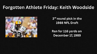 Forgotten Athlete Friday #205: Keith Woodside