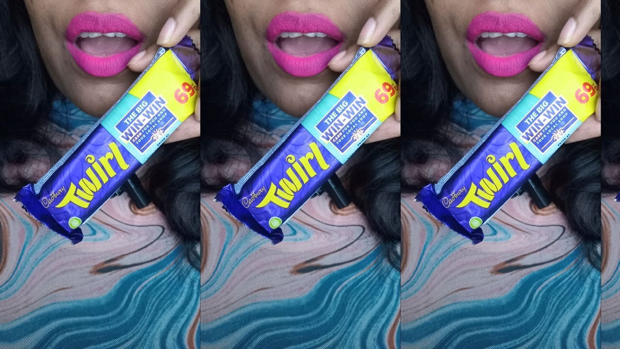 Trying Cadbury Twirl #chocolate #chewing