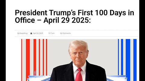 #2699: WED 20 April :TRUMP=DAY 100!+BOOOM+FAKE NEWS BAD+SPAIN+POLICE ABUSE! +XRP BABY!!