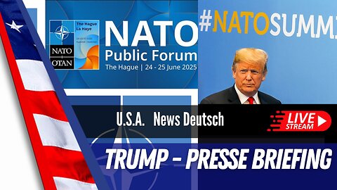 LIVE - Präsident Trump hält eine Pressekonferenz auf auf dem NATO-Gipfel in Den Haag.