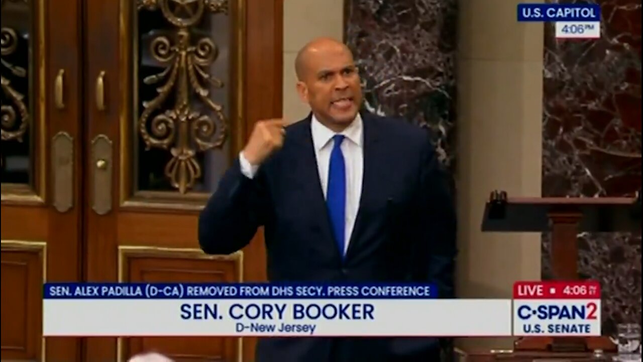 Cory Booker MELTS DOWN Over Removal Of Senator From Briefing