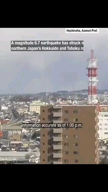 A 6.7-magnitude earthquake struck off the coast of Japan’s northern island of Hokkaido