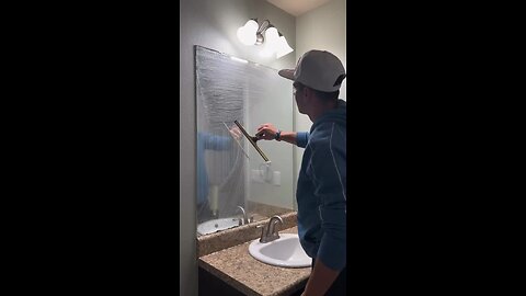 ✨ Satisfying Mirror Cleaning ✨