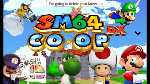 Super Mario 64 Co-Op Deluxe Multiplayer shenanigans