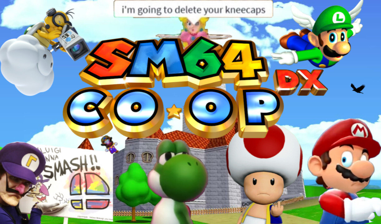 Super Mario 64 Co-Op Deluxe Multiplayer shenanigans