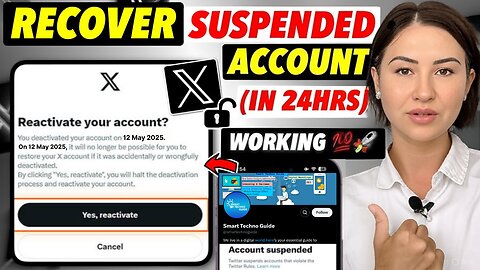X Account suspended recovery in hindi 2025 | Twitter ke suspend account ko unsuspend kaise karen