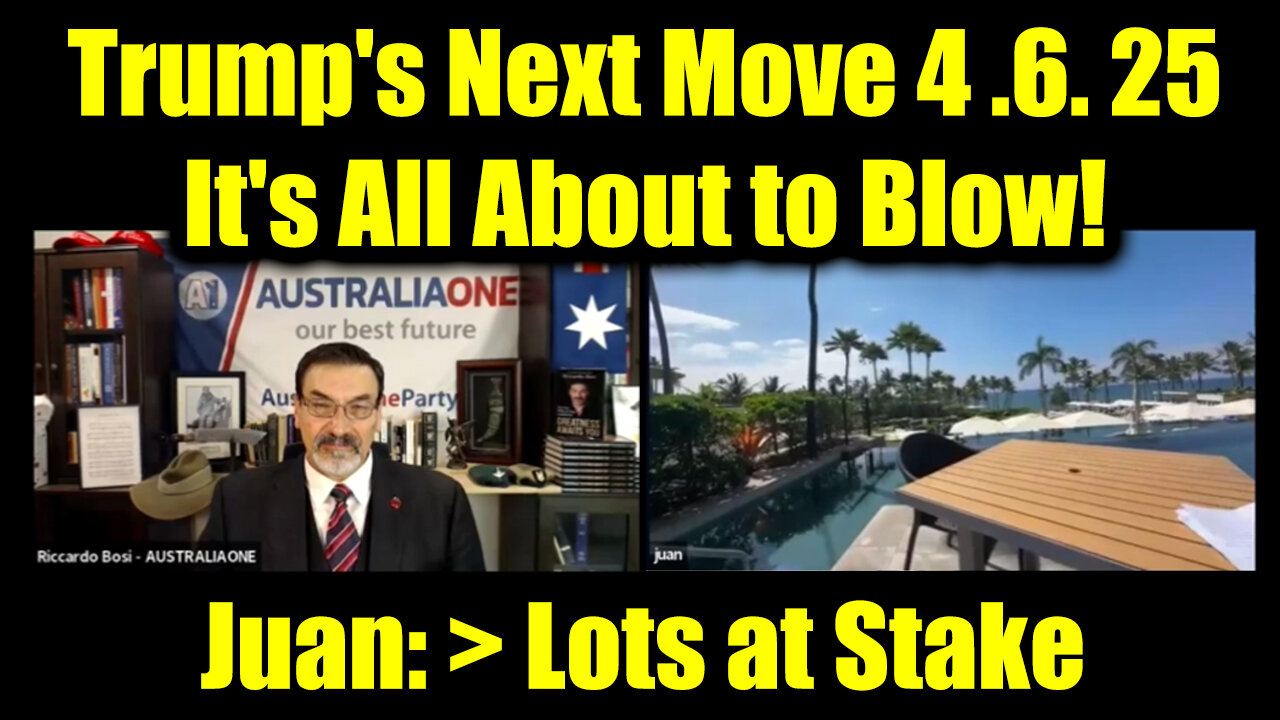 Riccardo Bosi "Lots at Stake" 4.6.25 - It's All About to Blow! Trump's Next Move & Juan O Savin