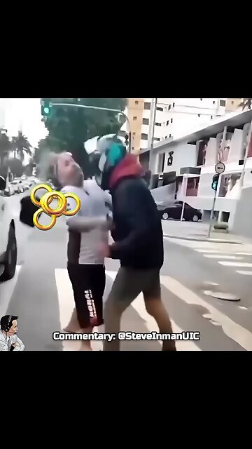 Almost knocked his hair off.