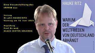 Hauke Ritz: „Warum der Weltfrieden von Deutschland abhängt“ – Vortrag am 16.06.2025 in Kiel