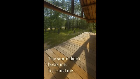 Last night, it poured.