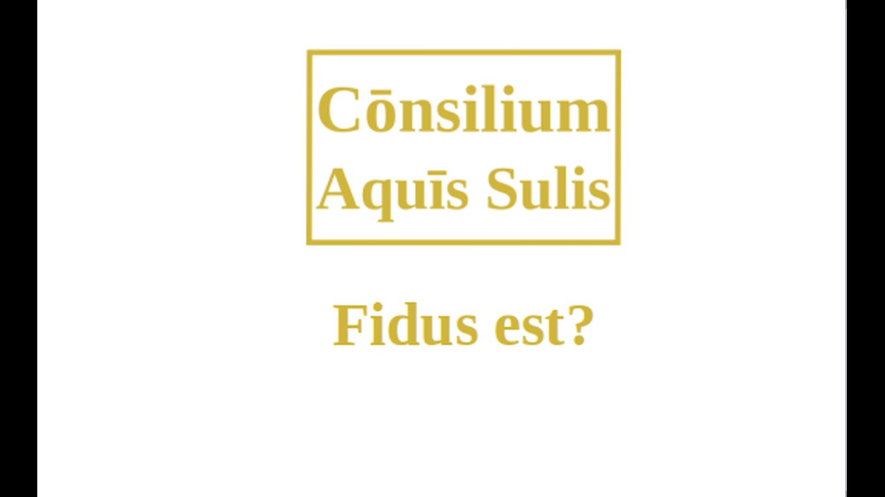 Fidus est? (Latina audio)